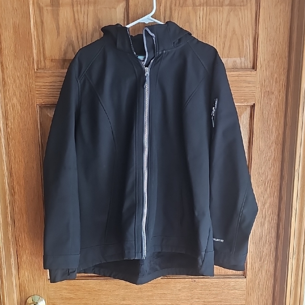 Free Country Black Fleece Jacket